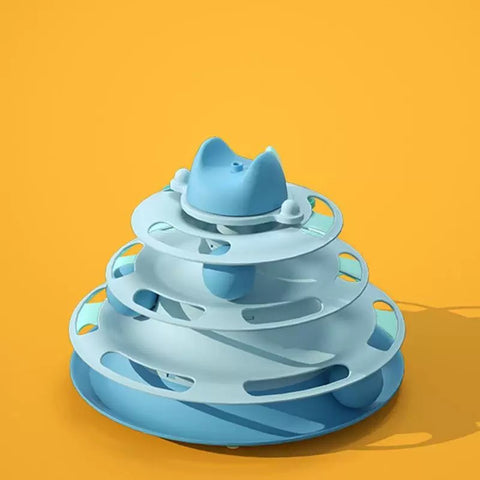 UPSKY Cat Toy Roller 3-Level Turntable Cat Toys Balls with Six Colorful Balls Interactive Kitten Fun Mental Physical Exercise Puzzle Kitten Toys Visit the UPSKY Store