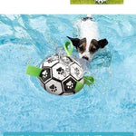 QDAN Dog Toys Extra Large Soccer Ball with Straps, Tug Toy, Water Toy, Durable Dogs Balls World Cup for Large