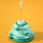 UPSKY Cat Toy Roller 3-Level Turntable Cat Toys Balls with Six Colorful Balls Interactive Kitten Fun Mental Physical Exercise Puzzle Kitten Toys Visit the UPSKY Store